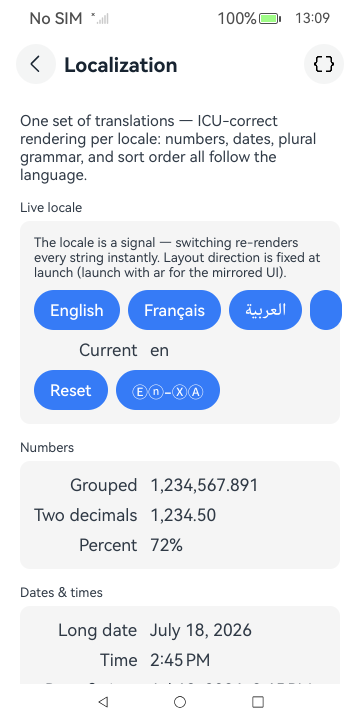 Localization, HarmonyOS ArkUI