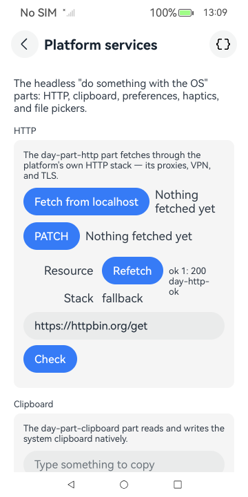 Platform services, HarmonyOS ArkUI