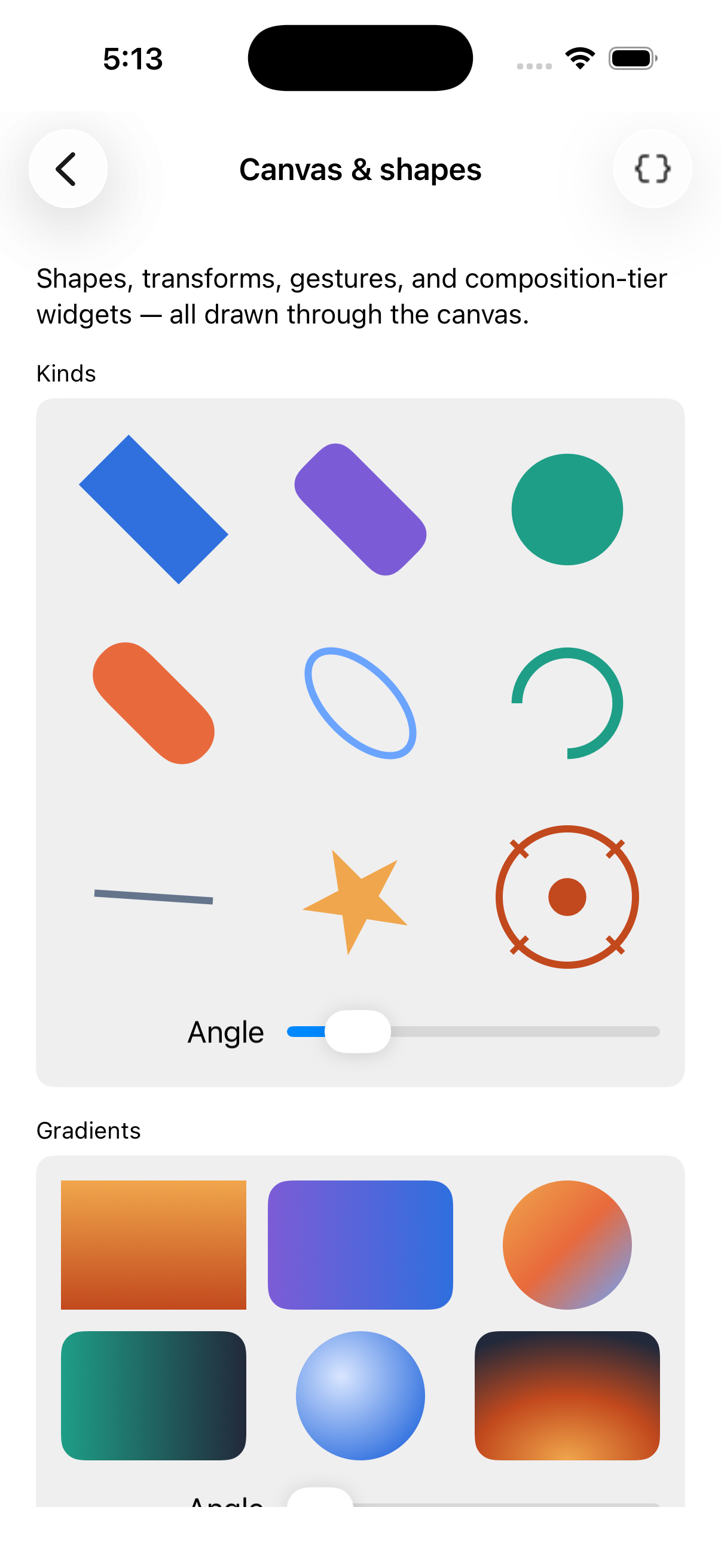 Canvas & shapes, iOS UIKit