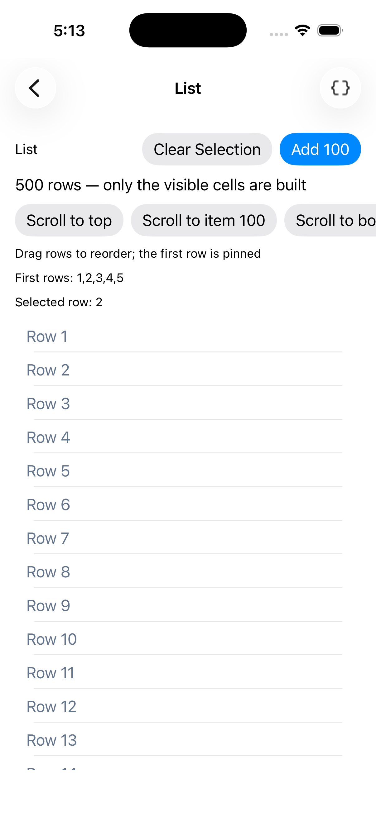 List, iOS UIKit