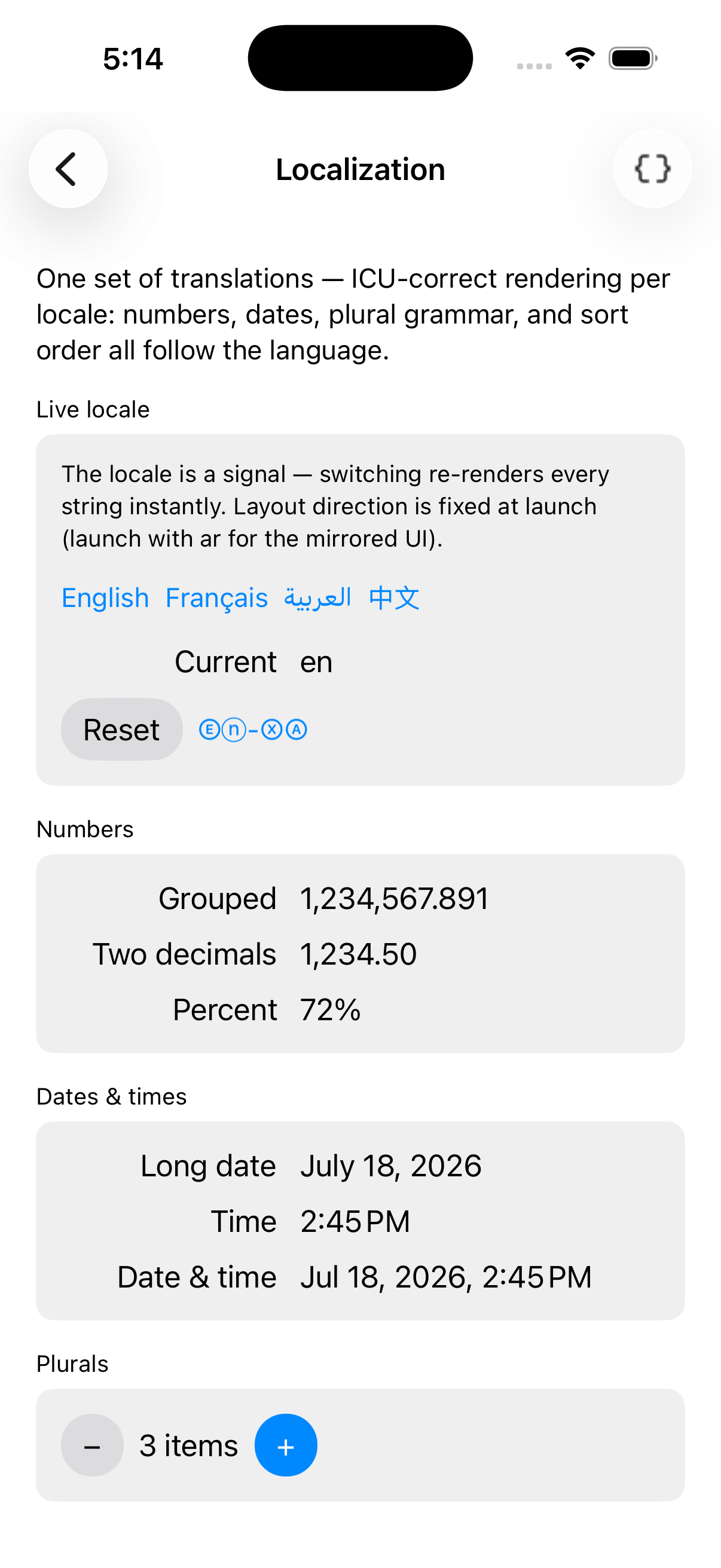 Localization, iOS UIKit