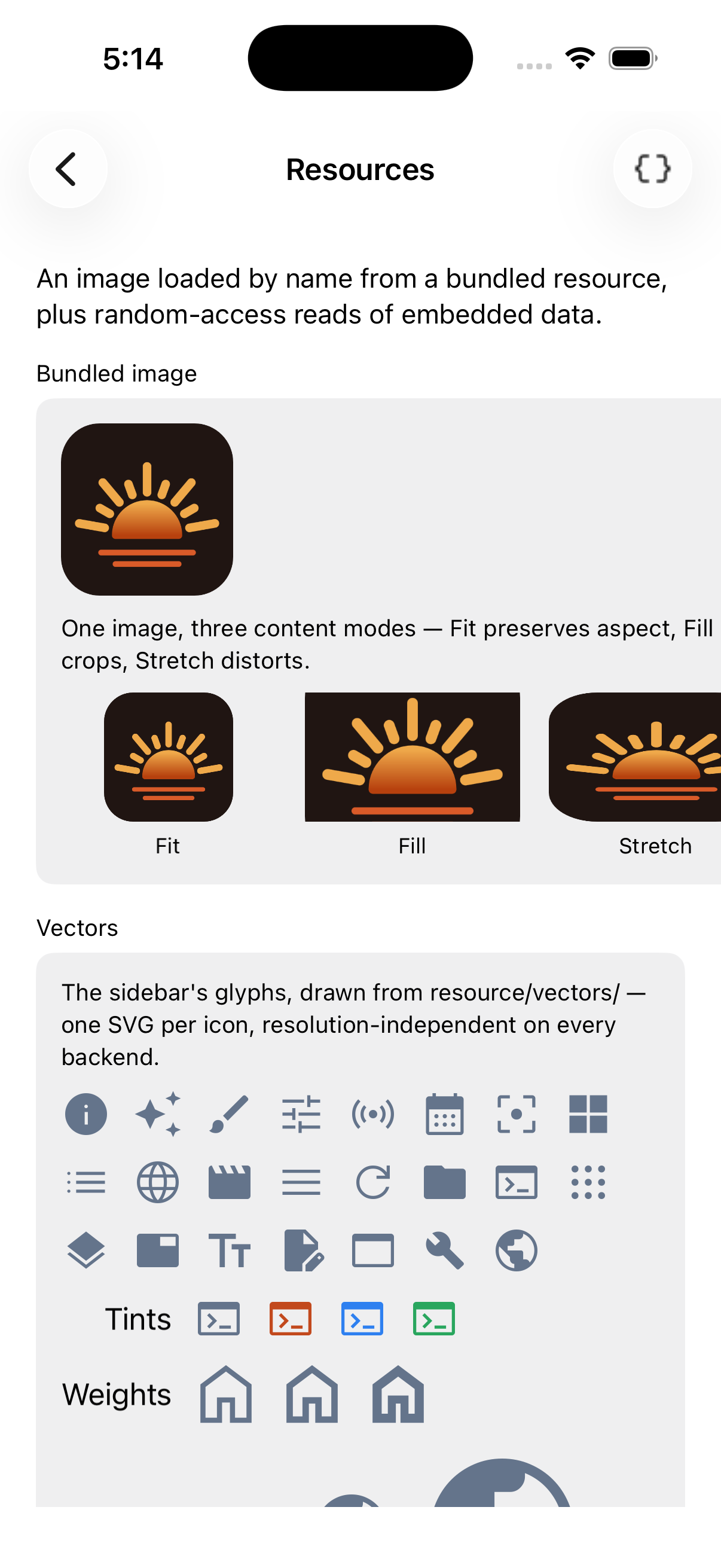 Resources, iOS UIKit