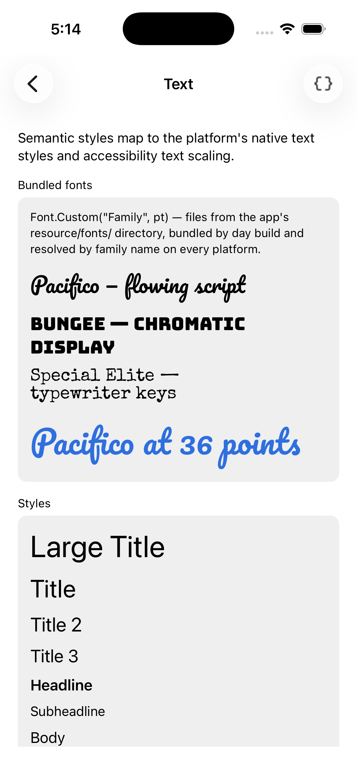 Text, iOS UIKit