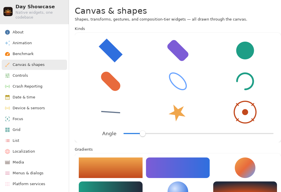 Canvas & shapes, Linux GTK 4