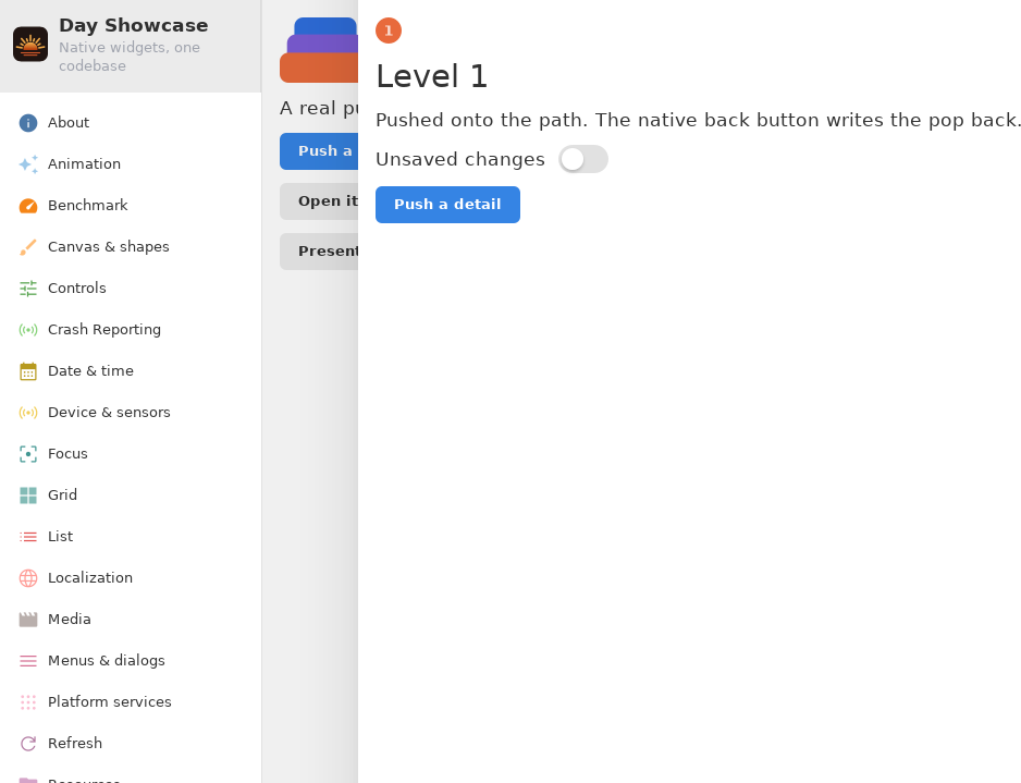 Stack, Linux GTK 4