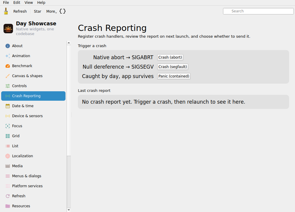 Crash reporting, Linux Qt 6