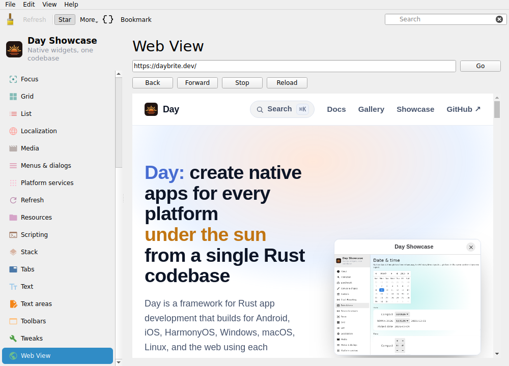 Web view, Linux Qt 6