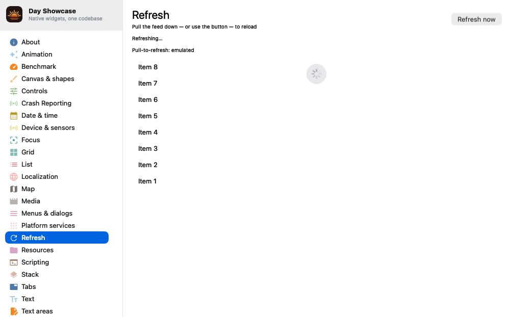 Refresh, macOS AppKit