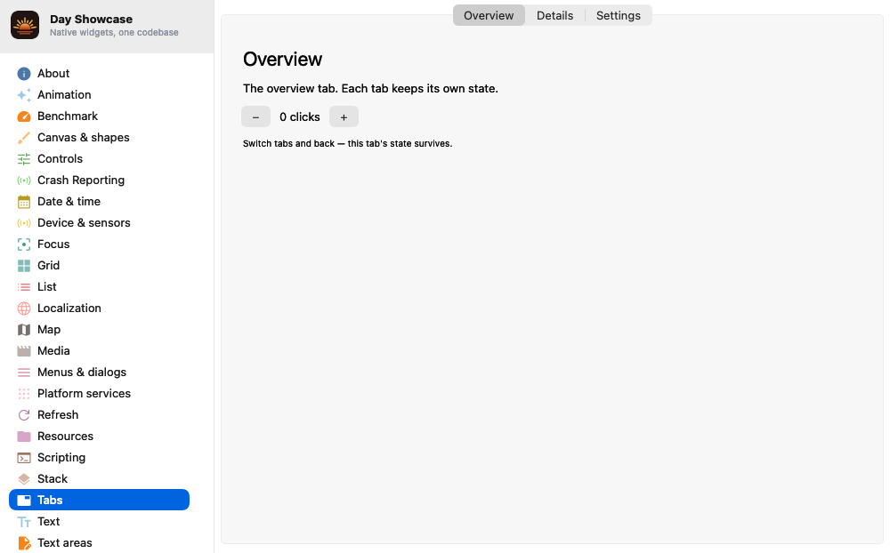 Tabs, macOS AppKit