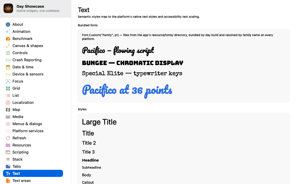 Text, macOS AppKit
