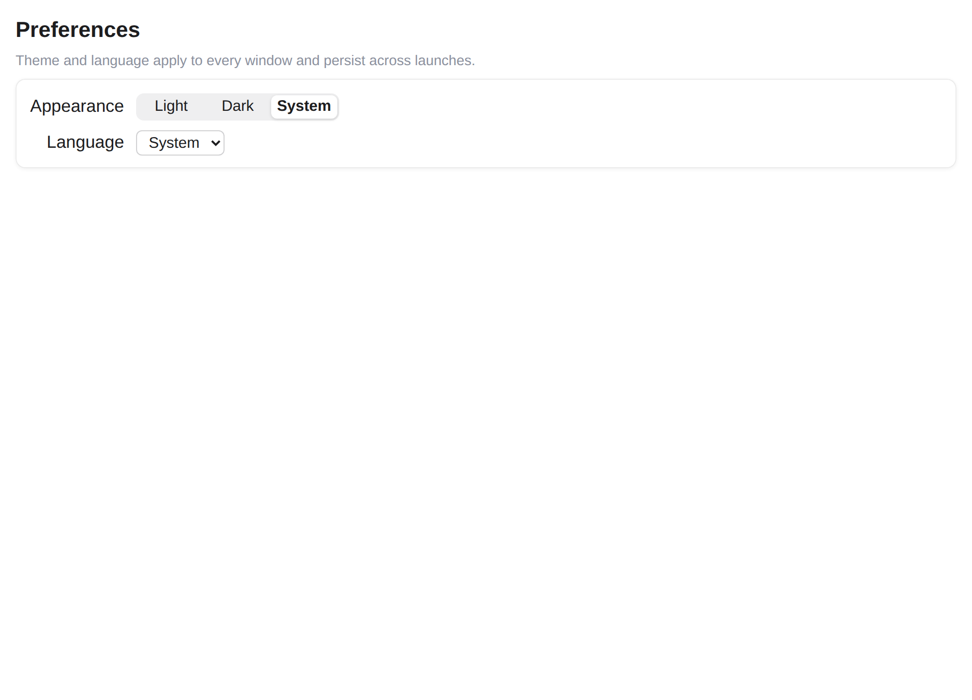 Menus & dialogs · preferences window, Web Web DOM