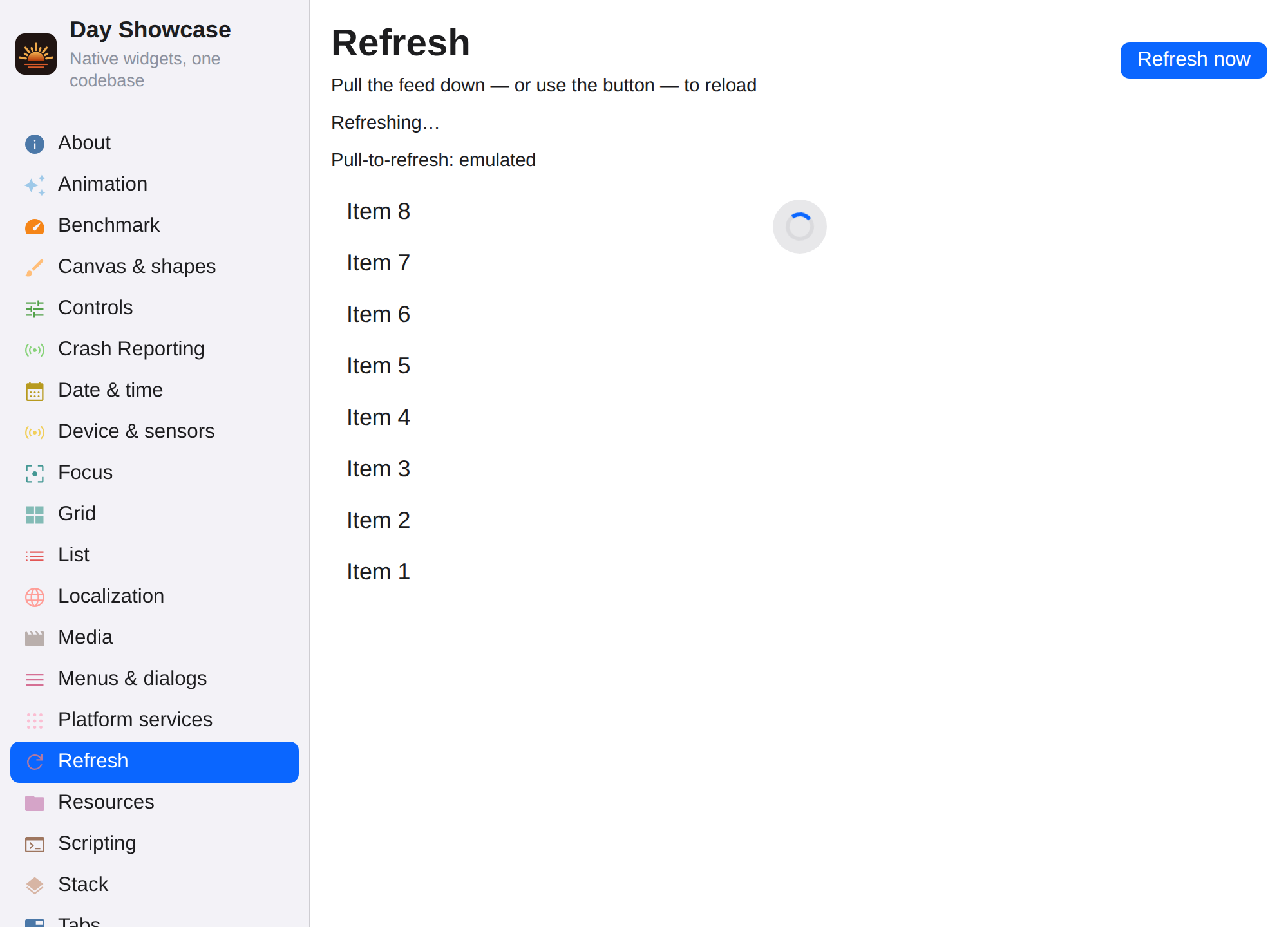 Refresh, Web Web DOM