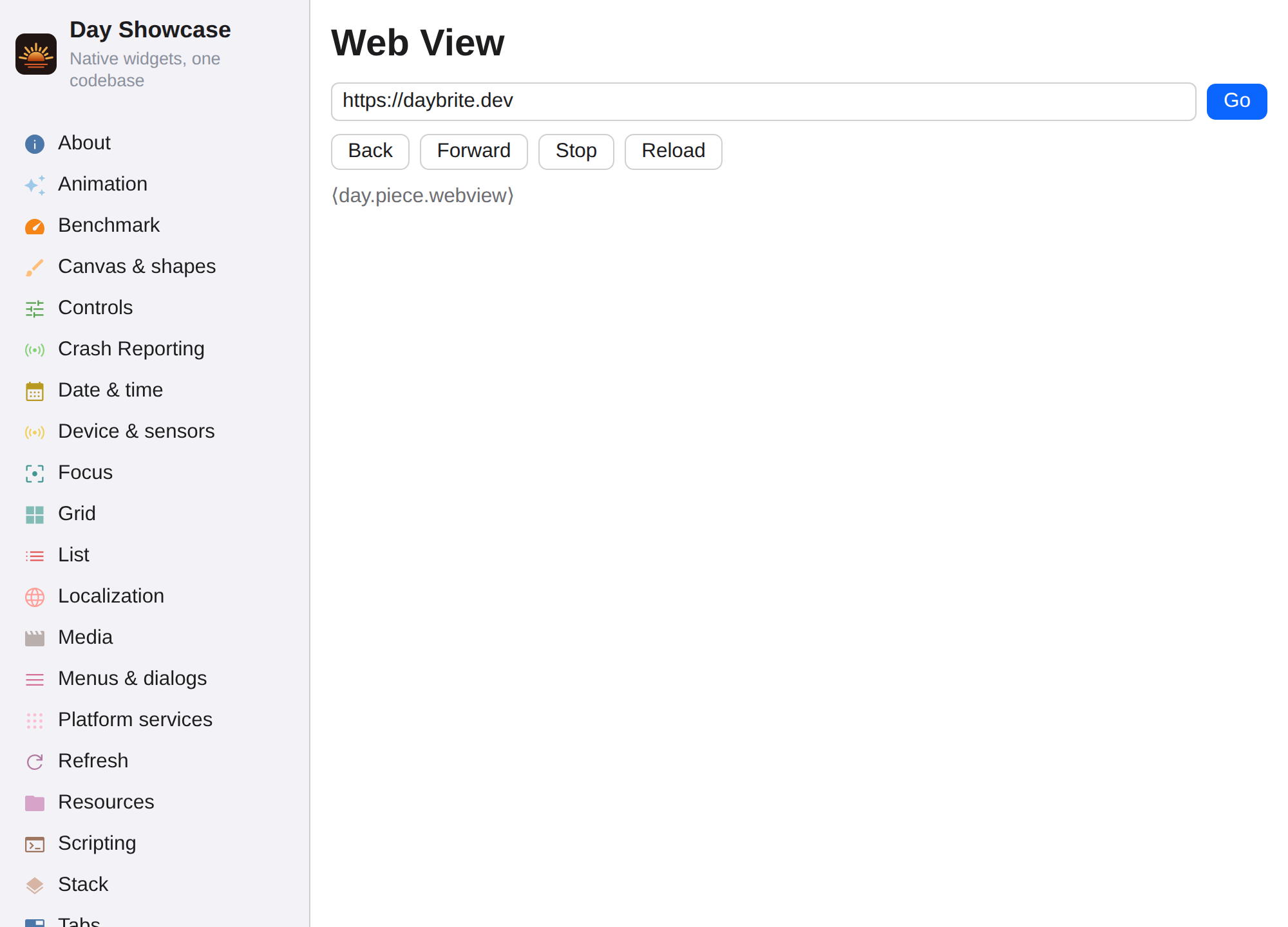 Web view, Web Web DOM