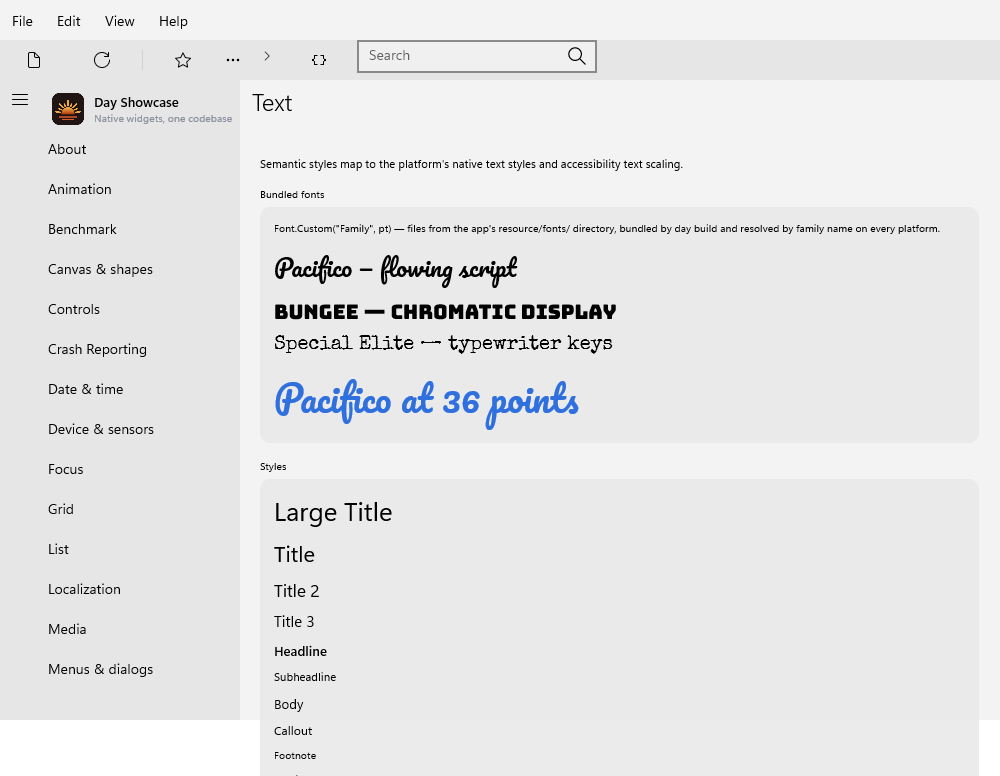 Text, Windows XAML
