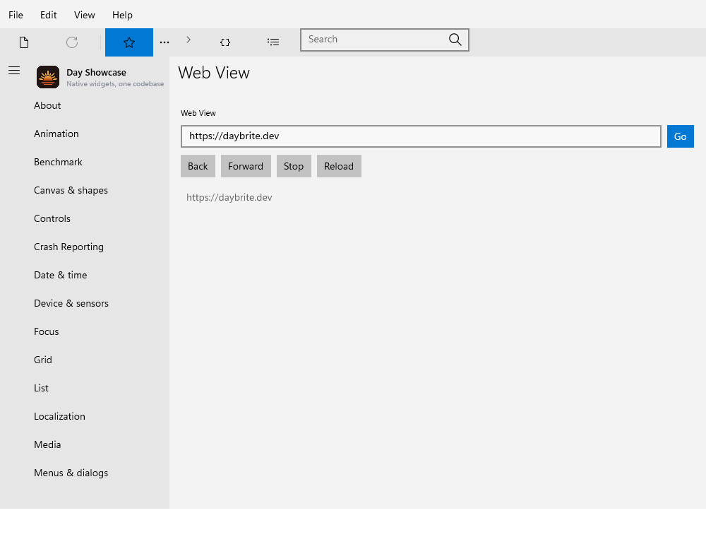 Web view, Windows XAML